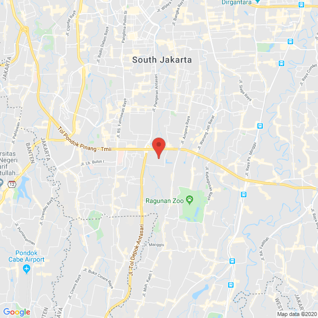 Map showing location of RedDoorz @ Cilandak Timur